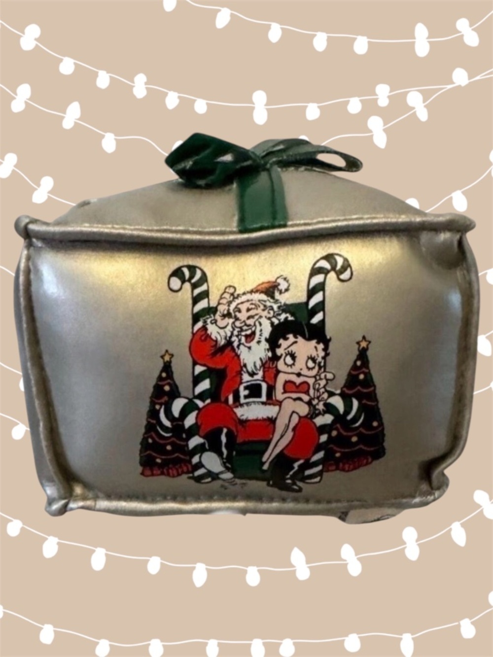 Betty Boop Christmas Ornament 4x4 Vinyl Holiday